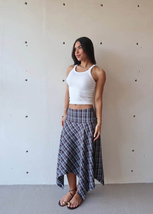 Azura Checkered Skirt