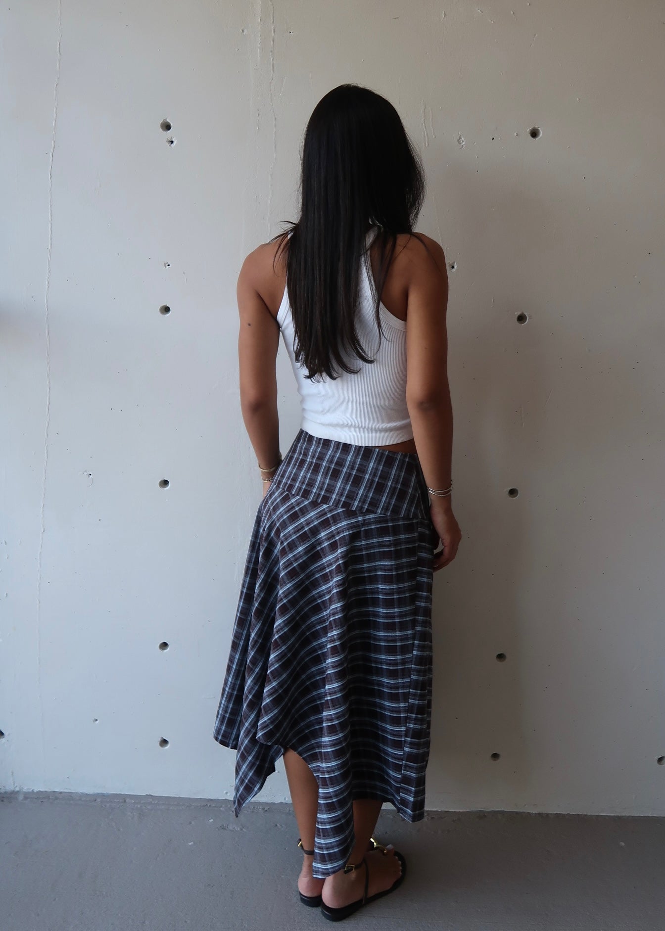 Azura Checkered Skirt