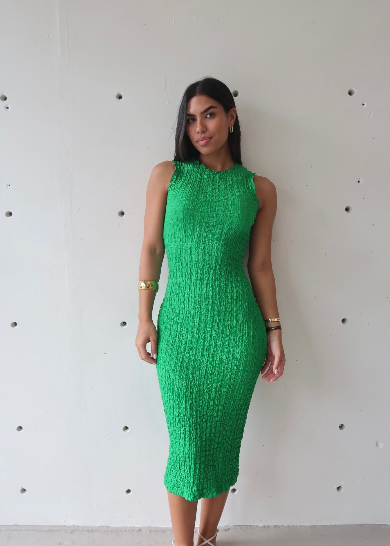 Emerald Midi Dress