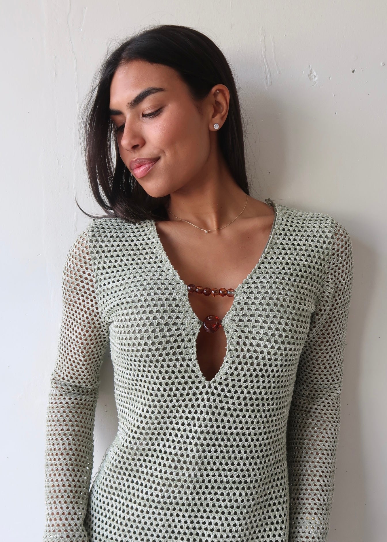 Crochet Mint Dress