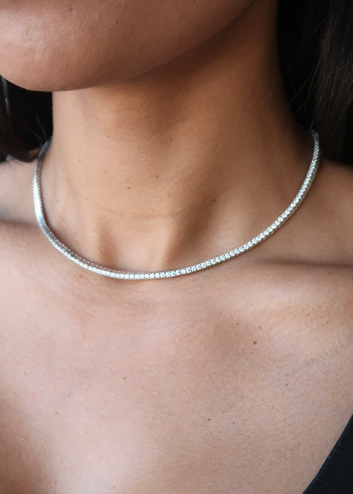 Lumière Moissanite Tennis Necklace