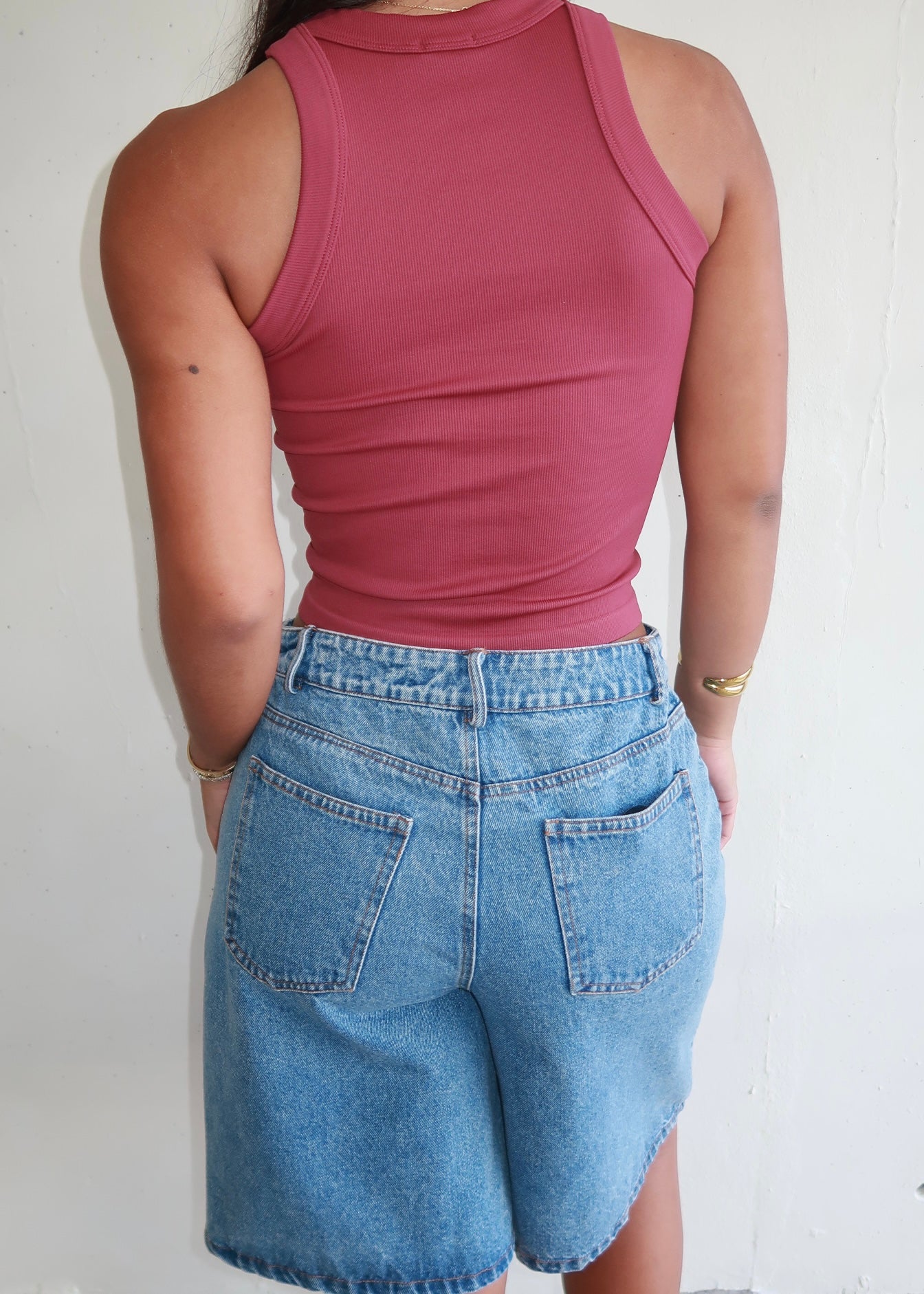 Eva Basic Top Berry - Morena Lucía