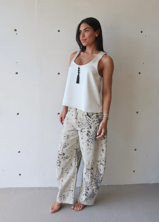 Nala Animal Print Jeans