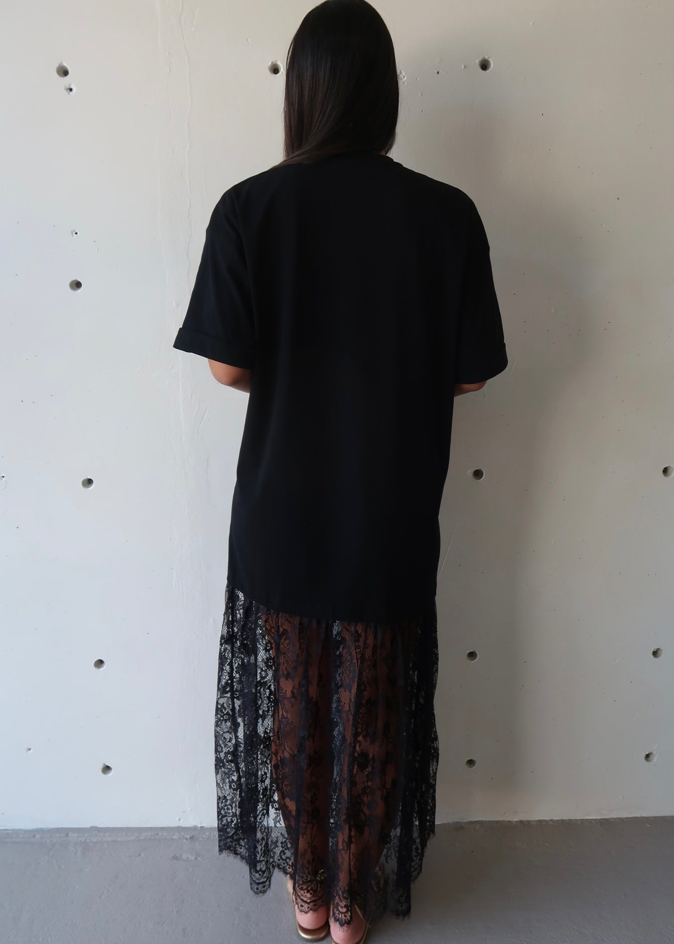 Lace T-Shirt Dress