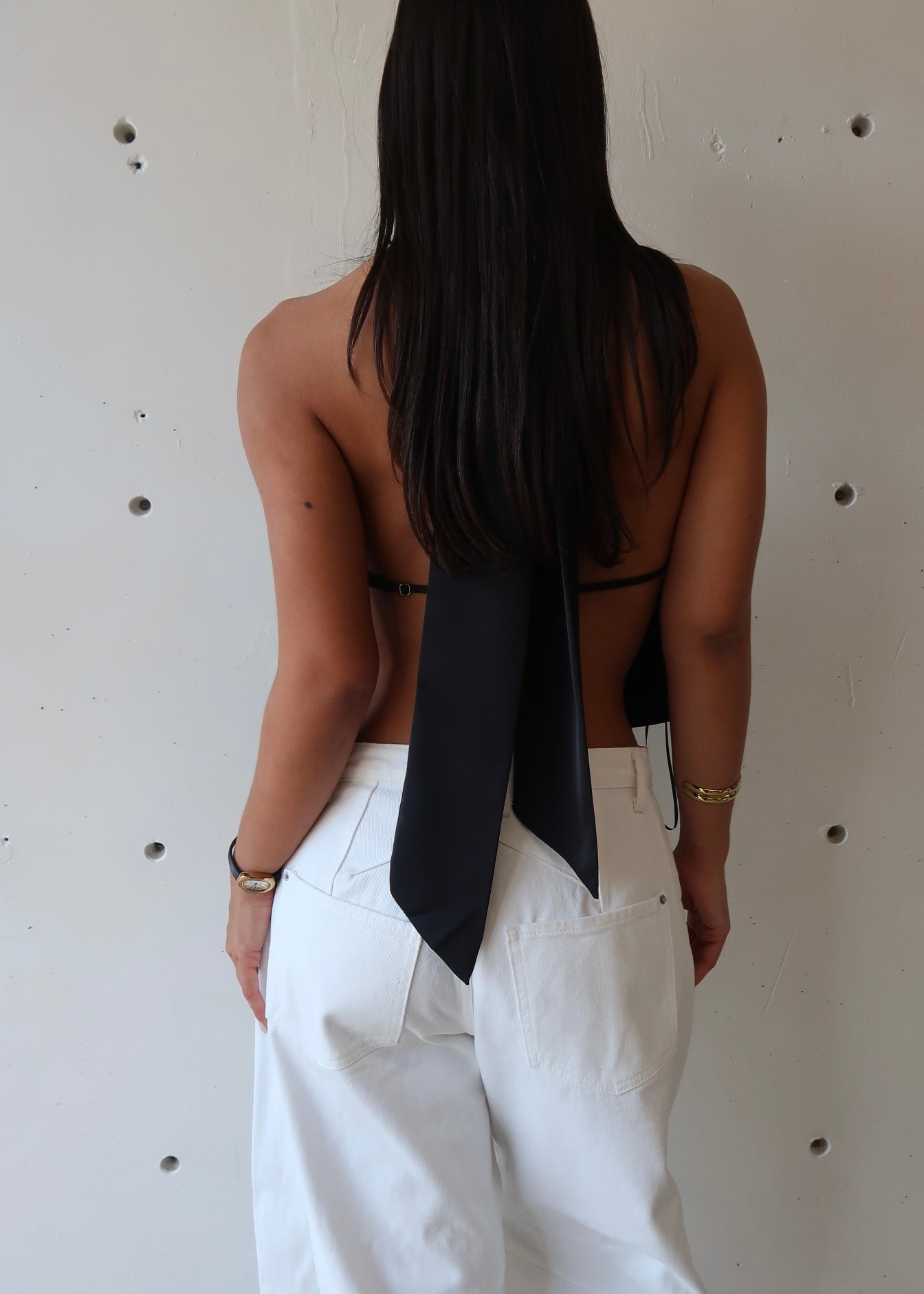 Vivienne Halter Top - Black