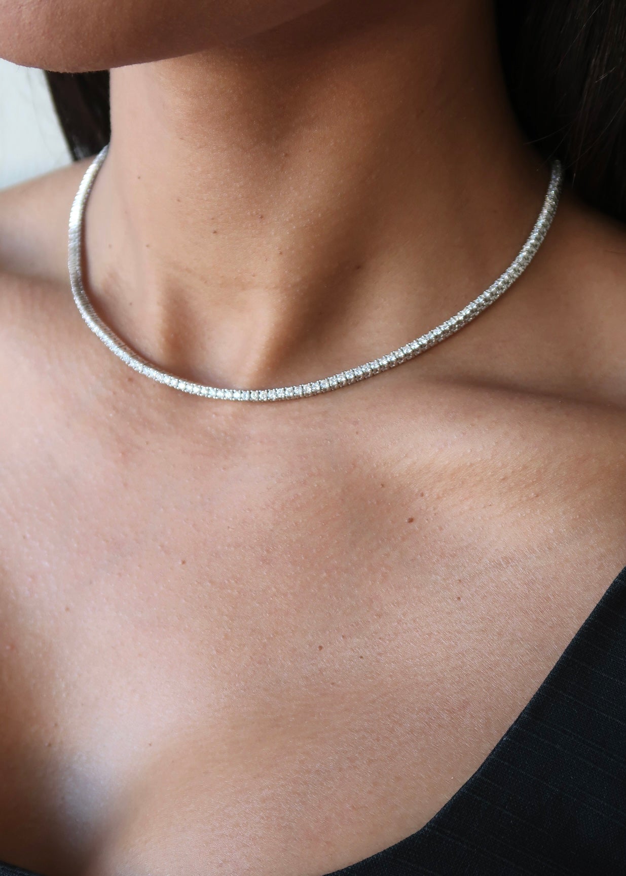 Lumière Moissanite Tennis Necklace