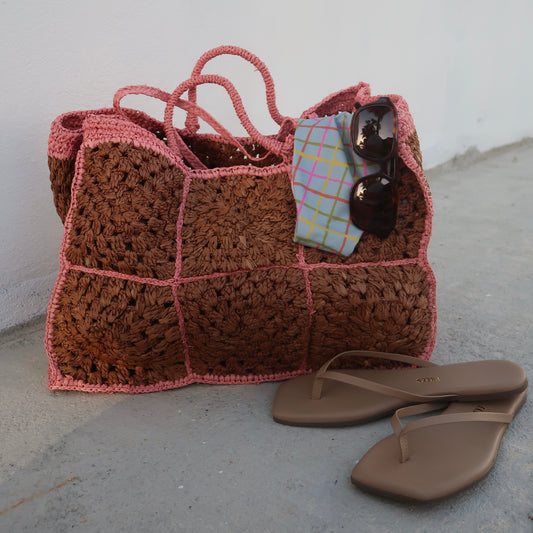 Carrey Tote Bag - Pink Pastel