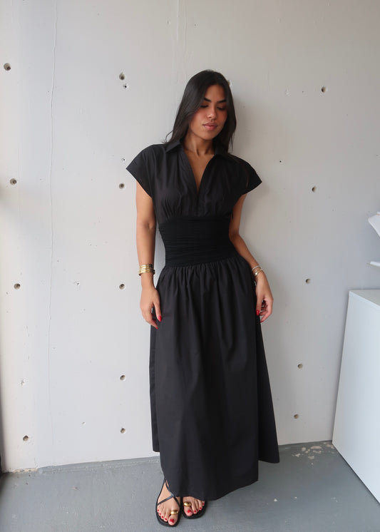 capri dress - black
