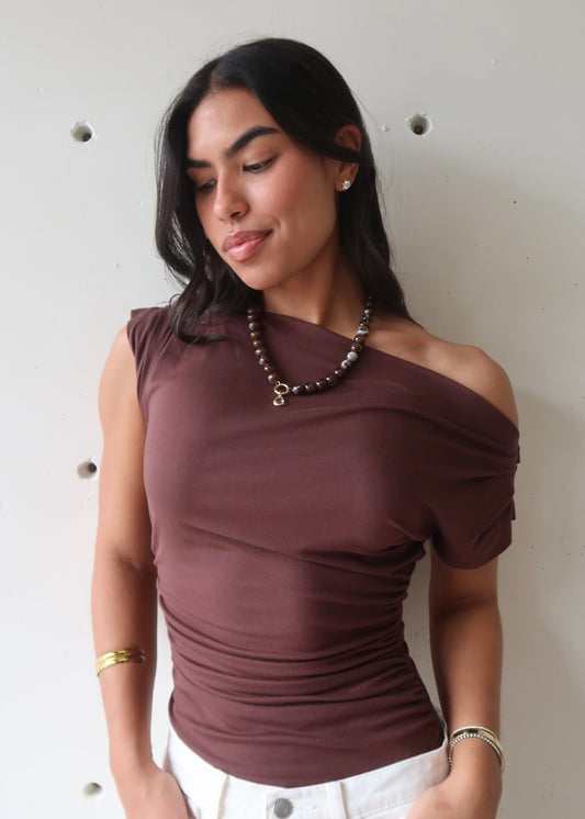 Clara Top - Brown