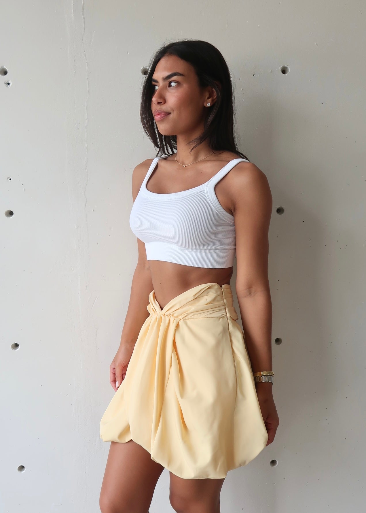 Bubble Yellow Skirt