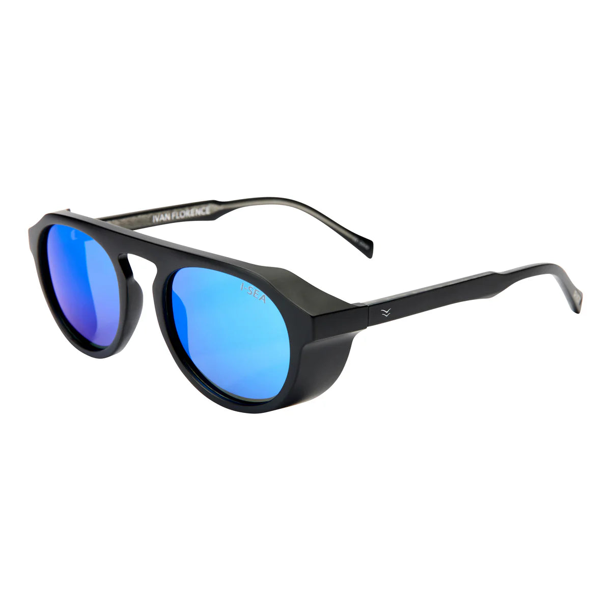 Ivan Florence Black/Blue Sunglasses - Morena Lucía