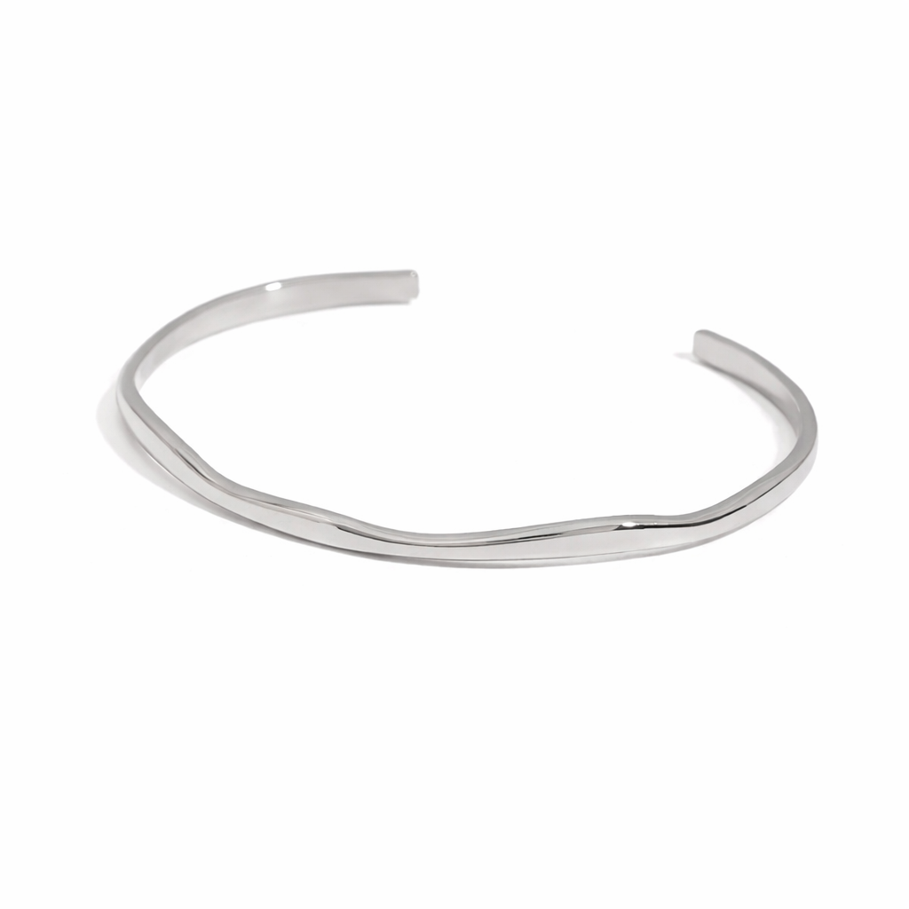 Charlotte Thin Bangle - Silver - Morena Lucía