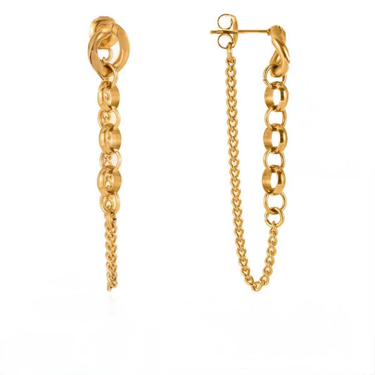Ivana Earrings - Gold - Morena Lucía