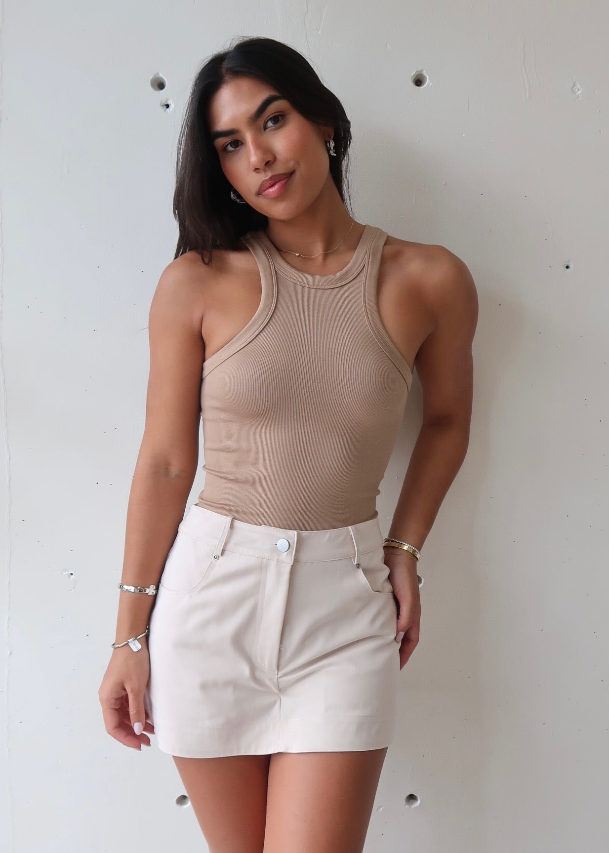Haley Basic Top - Nude - Morena Lucía