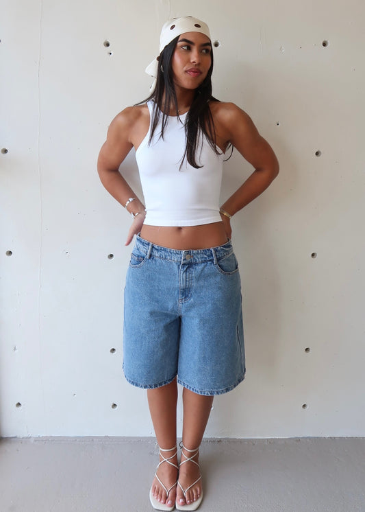 Haley Basic Top White - Morena Lucía