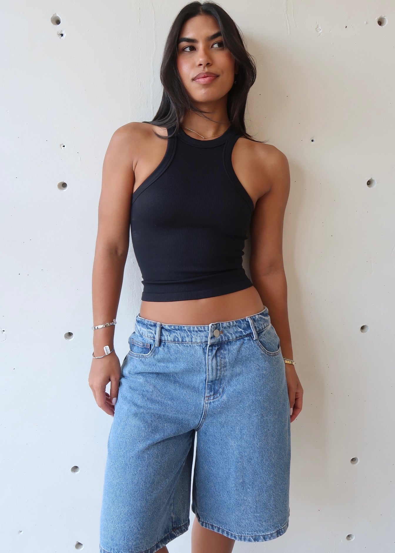 Haley Basic Top Black - Morena Lucía