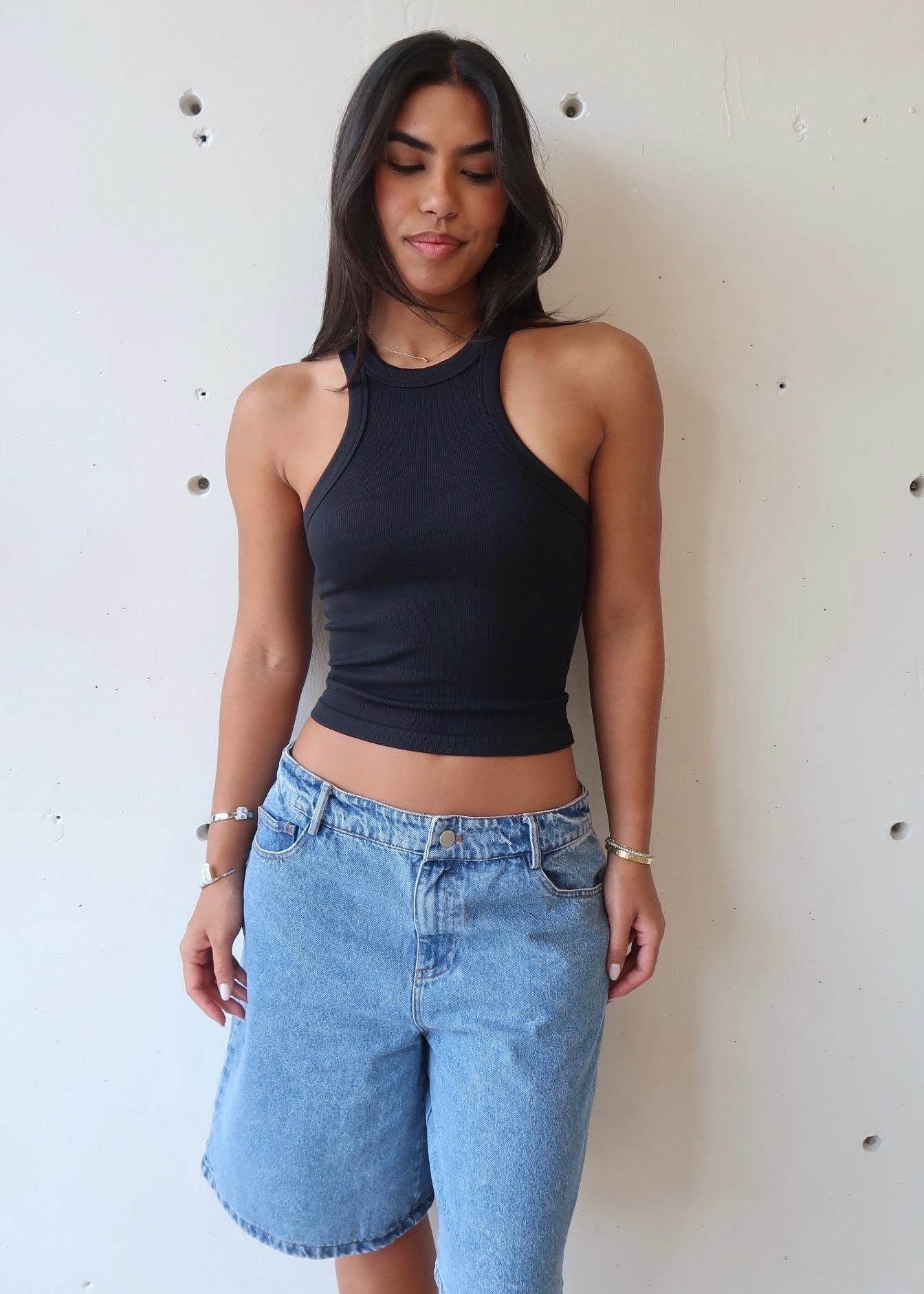 Haley Basic Top Black - Morena Lucía