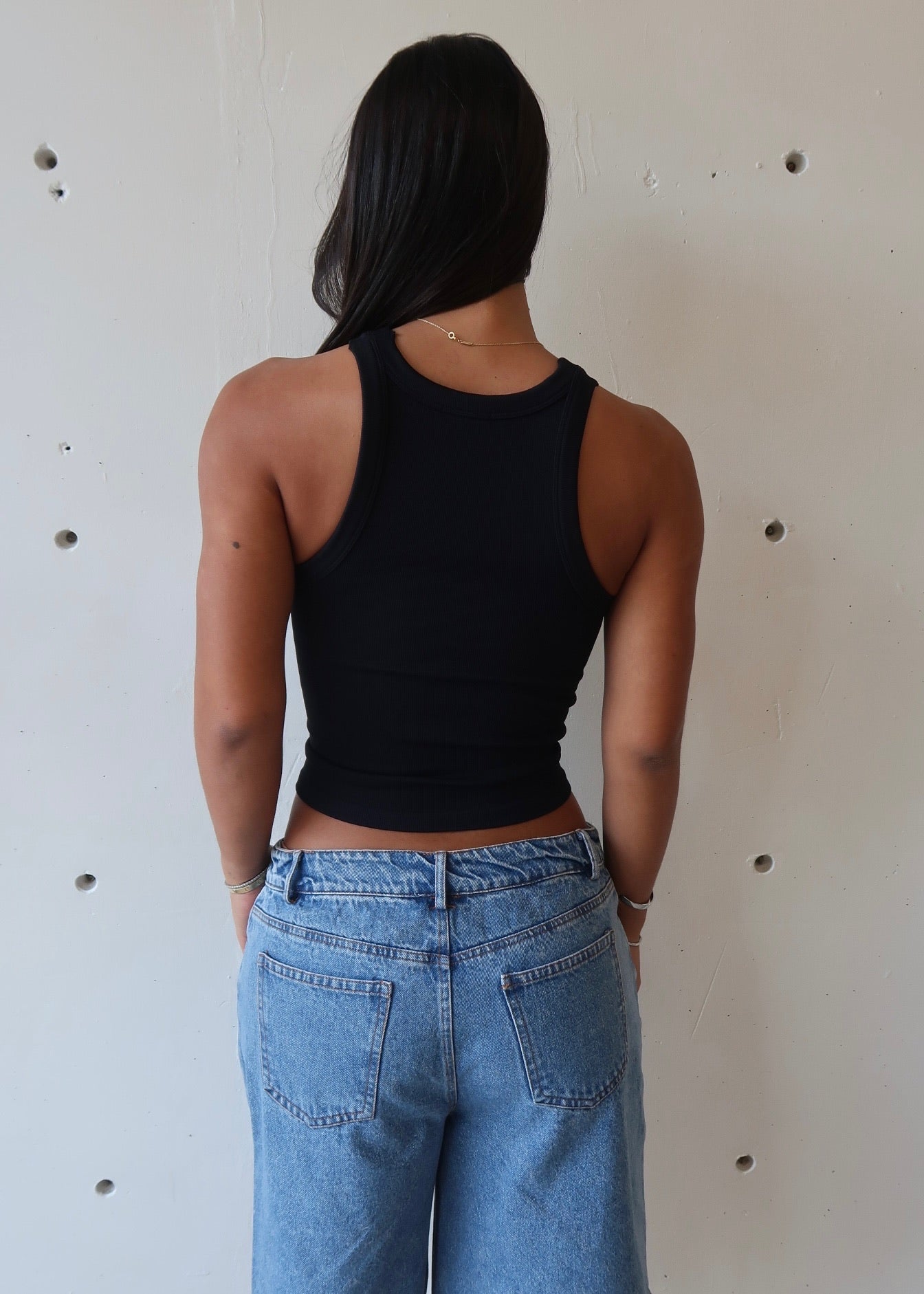 Haley Basic Top Black - Morena Lucía