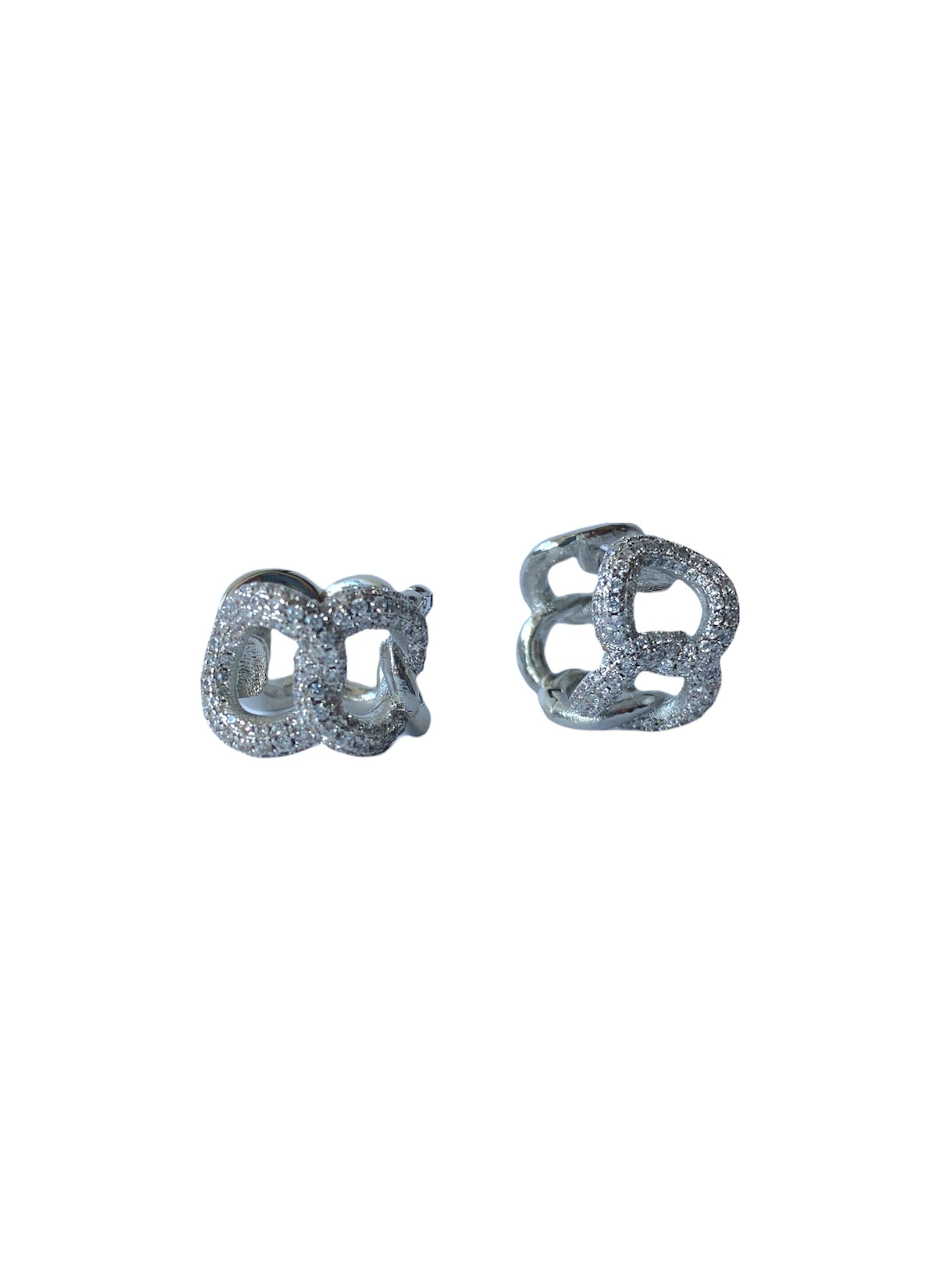 day & night silver hoops - Morena Lucía