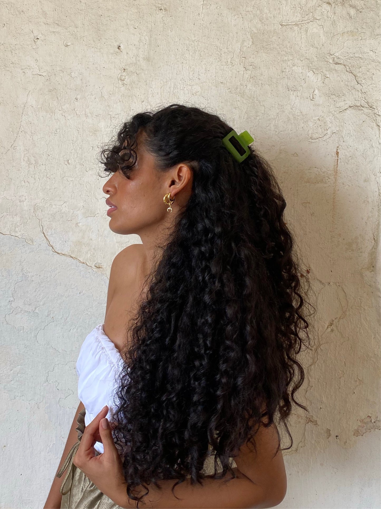 olive hair-clip - Morena Lucía