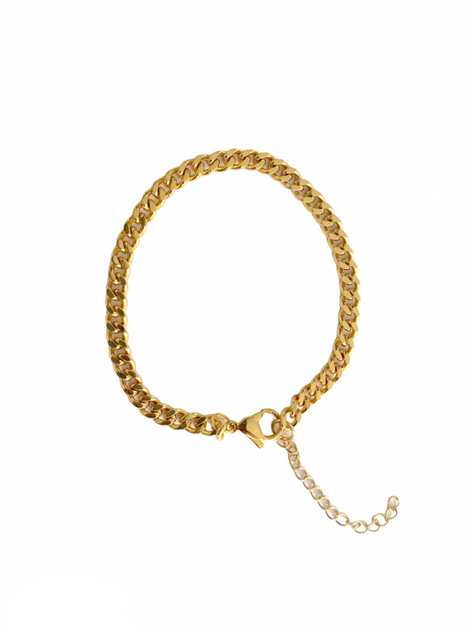 thin cubana bracelet - Morena Lucía