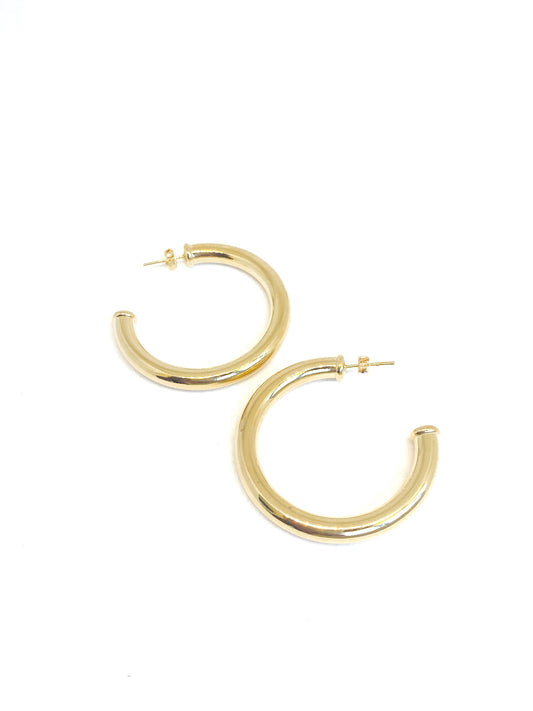bold large hoops - Morena Lucía