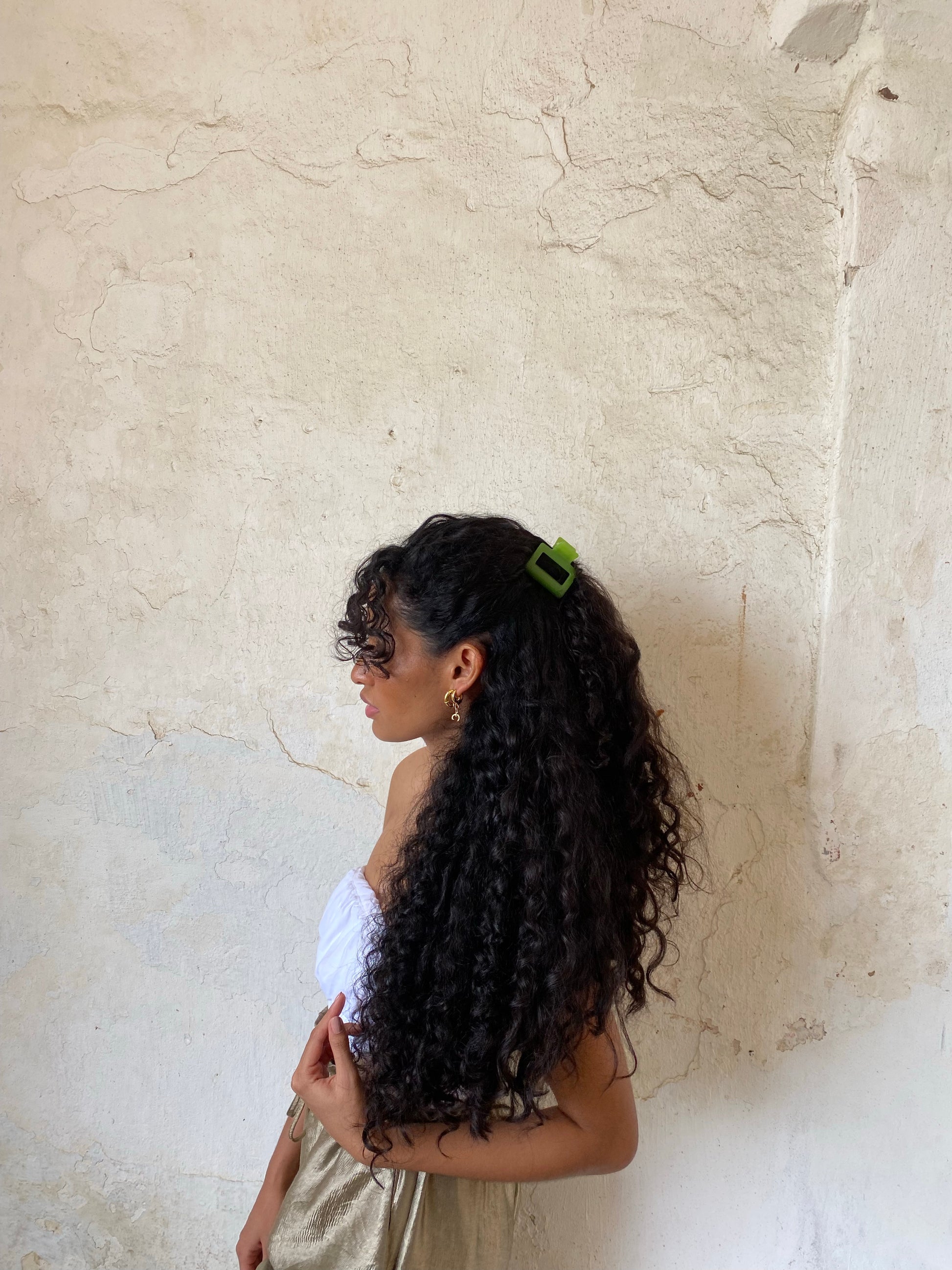 olive hair-clip - Morena Lucía